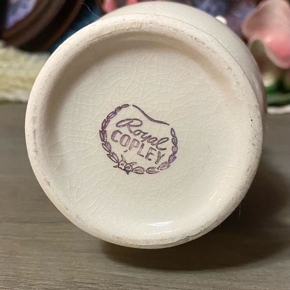 Vintage Royal Copley Floral Vase - Picture 3 of 5